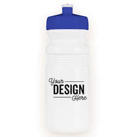 20 oz. Bike Water Bottle - Color: White / Royal