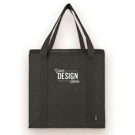 KOOZIE ® Zippered Insulated Grocery Tote - Color: Black