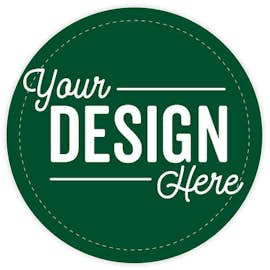 Full Color 2.5 in. Circle Magnet - Color: Forest Green