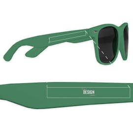 Matte Malibu Sunglasses - Color: Kelly Green
