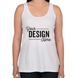Champion Authentic Women's Tri-Blend Swing Racerback Tank - Color: White