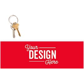 11.5 in. x 3.75 in. Rectangular Bumper Sticker - Color: Red