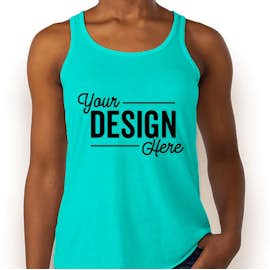 Bella + Canvas Women's Flowy Racerback Tank - Color: Teal