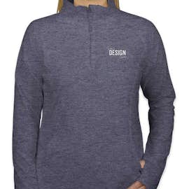 Sport-Tek Women's Performance Half Zip Pullover - Color: True Navy Heather