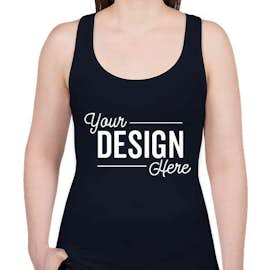 Next Level Women's Slim Fit Jersey Racerback Tank - Color: Midnight Navy