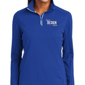 Sport-Tek Women's Sport-Wick Quarter Zip Performance Pullover - Color: True Royal