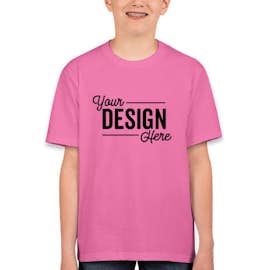 Canada - Fruit of the Loom Youth 100% Cotton T-shirt - Color: Azalea