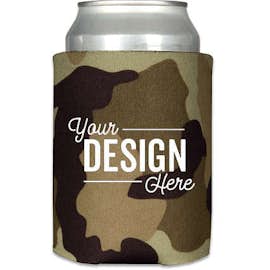 Foldable Can Cooler - Color: Tan Camo