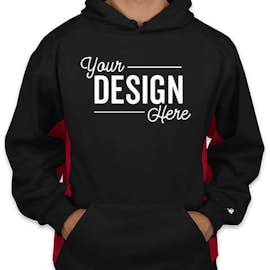 Badger Performance Pullover Hoodie - Color: Black / Red