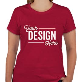 Canada - Gildan Women's 100% Cotton T-shirt - Color: Antique Cherry Red
