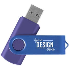 Rotate 2Tone Flash Drive 8GB - Color: Blue