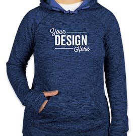 J. America Women's Cosmic Performance Pullover Hoodie - Color: Royal Fleck / Royal