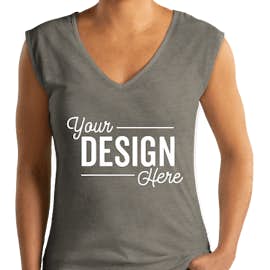 Next Level Women's Slim Fit Festival V-Neck Tank - Color: Ash