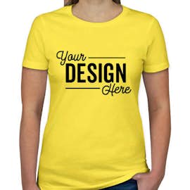 Next Level Women's Slim Fit Jersey T-shirt - Color: Vibrant Yellow