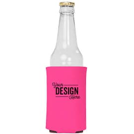 Foldable Bottle Cooler - Color: Neon Pink