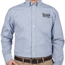 Devon & Jones Gingham Dress Shirt - Color: French Blue