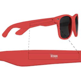 Matte Malibu Sunglasses - Color: Red