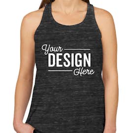 Canada - Bella + Canvas Women's Flowy Racerback Tank - Color: Black Marble
