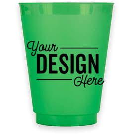 16 oz. Frosted Plastic Stadium Cup - Color: Frost Green