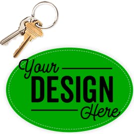6 in. x 4 in. Oval Bumper Sticker - Color: Green