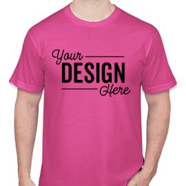 American Apparel USA-Made Jersey T-shirt - Color: Fuchsia