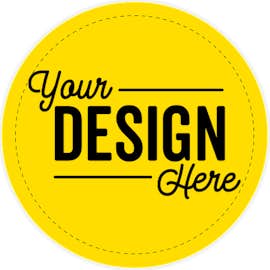 Full Color 3.5 in. Circle Roll Labels (500 per roll) - Color: Yellow