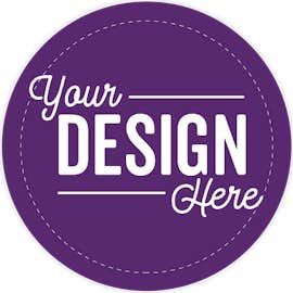 Full Color 2 in. Circle Roll Labels (500 per roll) - Color: Team Purple