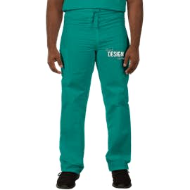 Cherokee Workwear Originals Drawstring Cargo Scrub Pant - Color: Teal