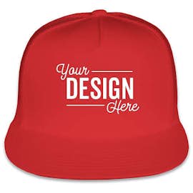 Yupoong Solid Classic Trucker Hat - Color: Red