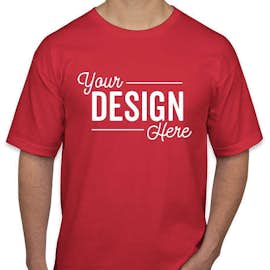 Bayside USA-Made 100% Cotton T-shirt - Color: Red