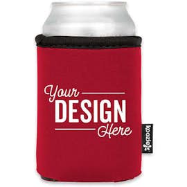 Contrast Foldable Can KOOZIE ® - Color: Red