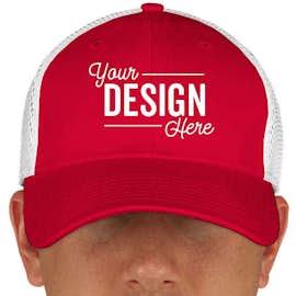 Canada - New Era 39THIRTY Stretch Fit Mesh Hat - Color: Scarlet Red / White