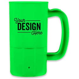 14 oz. Plastic Beverage Mug - Color: Neon Green