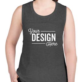 Bella + Canvas Women's Flowy Muscle Tank - Color: Dark Grey Heather