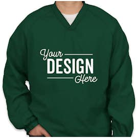 Sport-Tek V-Neck Windshirt - Color: Forest Green