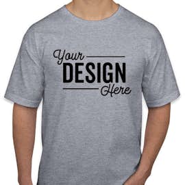 Bayside USA Union-Made 100% Cotton T-shirt - Color: Dark Ash