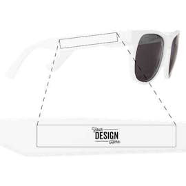 Solid Promotional Sunglasses - Color: White / White