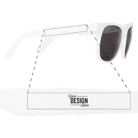 Solid Promotional Sunglasses - Color: White / White