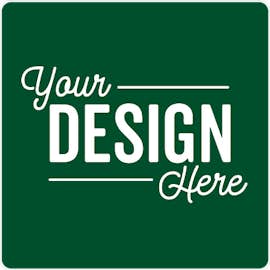 Full Color 3 in. Round Corner Square Vinyl Decal - Color: Forest Green