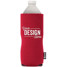 Foldable Large Bottle KOOZIE ® - Color: Red