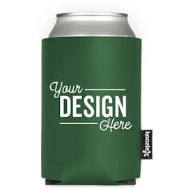 Deluxe Vinyl Foldable Can KOOZIE ® - Color: Green
