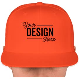 Canada - Yupoong Flat Bill Snapback Hat - Color: Orange