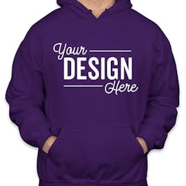 Gildan Midweight 50/50 Pullover Hoodie - Color: Purple