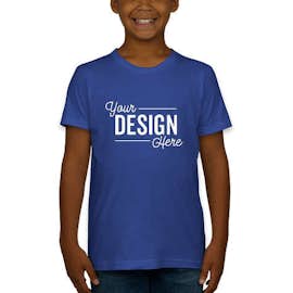 American Apparel USA-Made Youth Jersey T-shirt - Color: Lapis