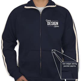 J. America Vintage Track Jacket - Color: Navy / White