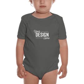 Royal Apparel USA-Made Organic Baby Bodysuit - Color: Slate