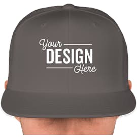 Canada - Yupoong Flat Bill Snapback Hat - Color: Dark Grey