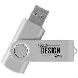 Rotate USB Flash Drive 2GB - Color: Silver