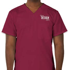 Cherokee Workwear Revolution One-Pocket Scrub Top - Color: Wine
