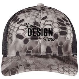 Port Authority Performance Camo Trucker Hat - Color: Kryptek Raid / Black